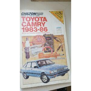 Book 1983 -1986  Chilton's Toyota Camry   Repair & Tune-Up Manual